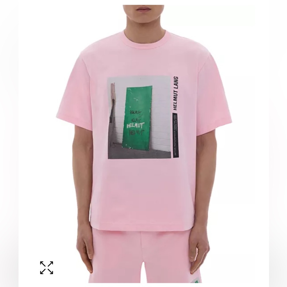Helmut Lang Oversized Short Sleeve Graphic Tee